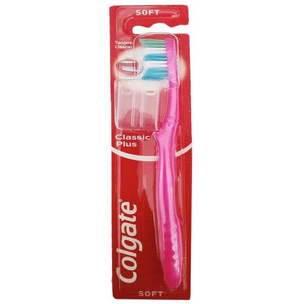 Colgate Classic Plus Soft Toothbrush (Pink), 1 Ct