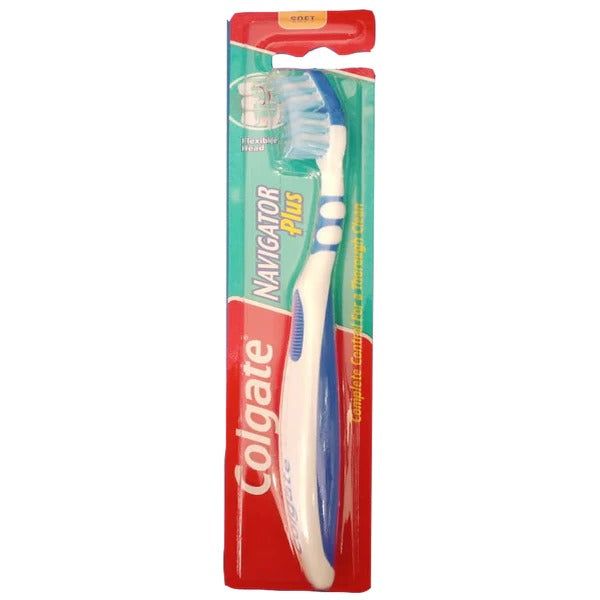 Colgate Navigator Plus Soft Toothbrush (Blue), 1 Ct