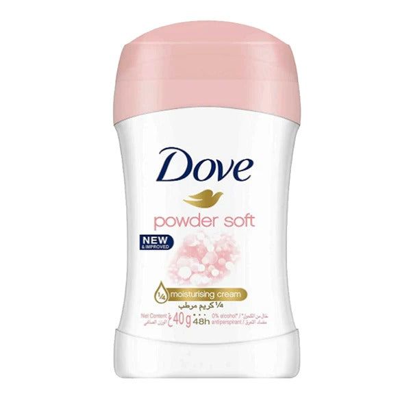 Dove Powder Soft 48H Anti-Perspirant Deodorant Stick For Women, 40g