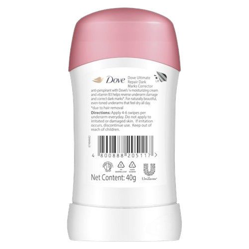 Dove Ultimate Repair 48H Anti-Perspirant Fresh Lily Deodorant Stick, 40g