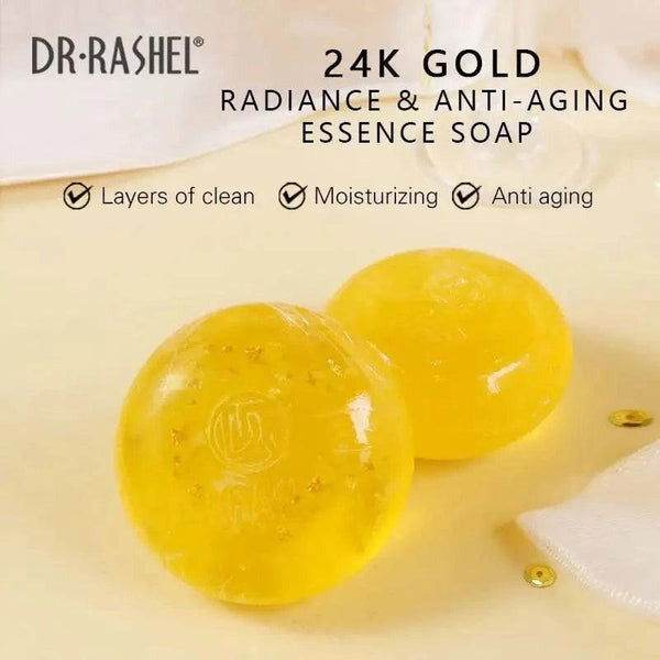 Dr.Rashel 24K Gold Radiance & Anti Aging Essence Soap - 100gms