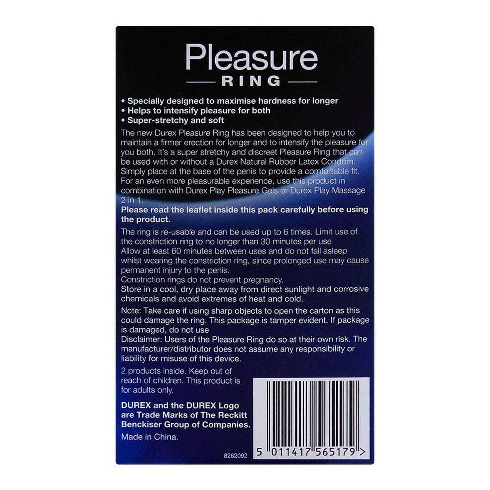 Durex Pleasure Ring Intense Pleasure Ring 2-Pack