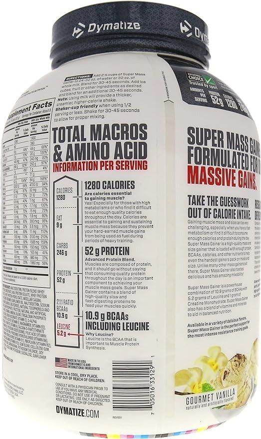 Dymatize Super Mass Gainer - 6lbs