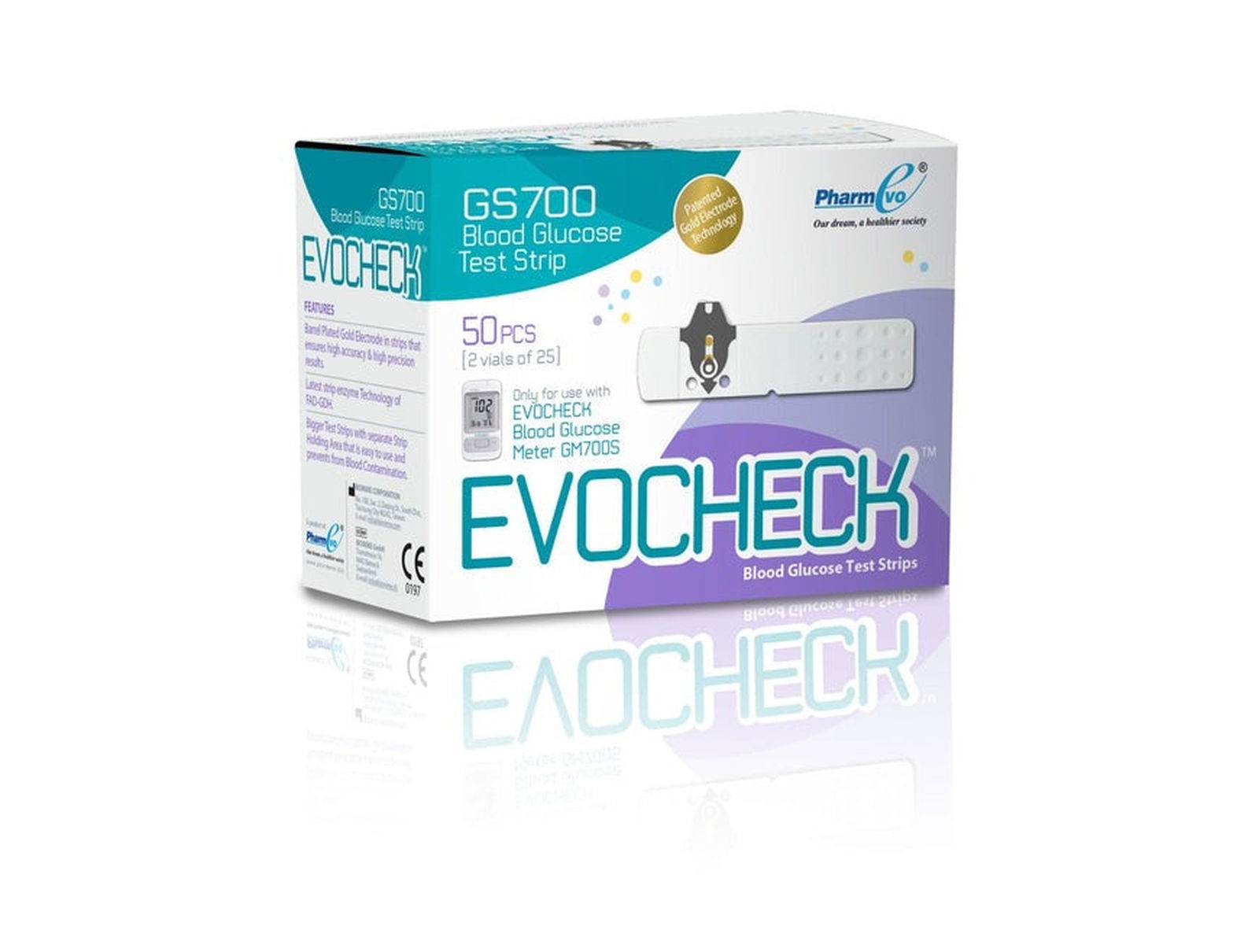 EVOCHECK GS700 BLOOD GLUCOSE TEST STRIPS