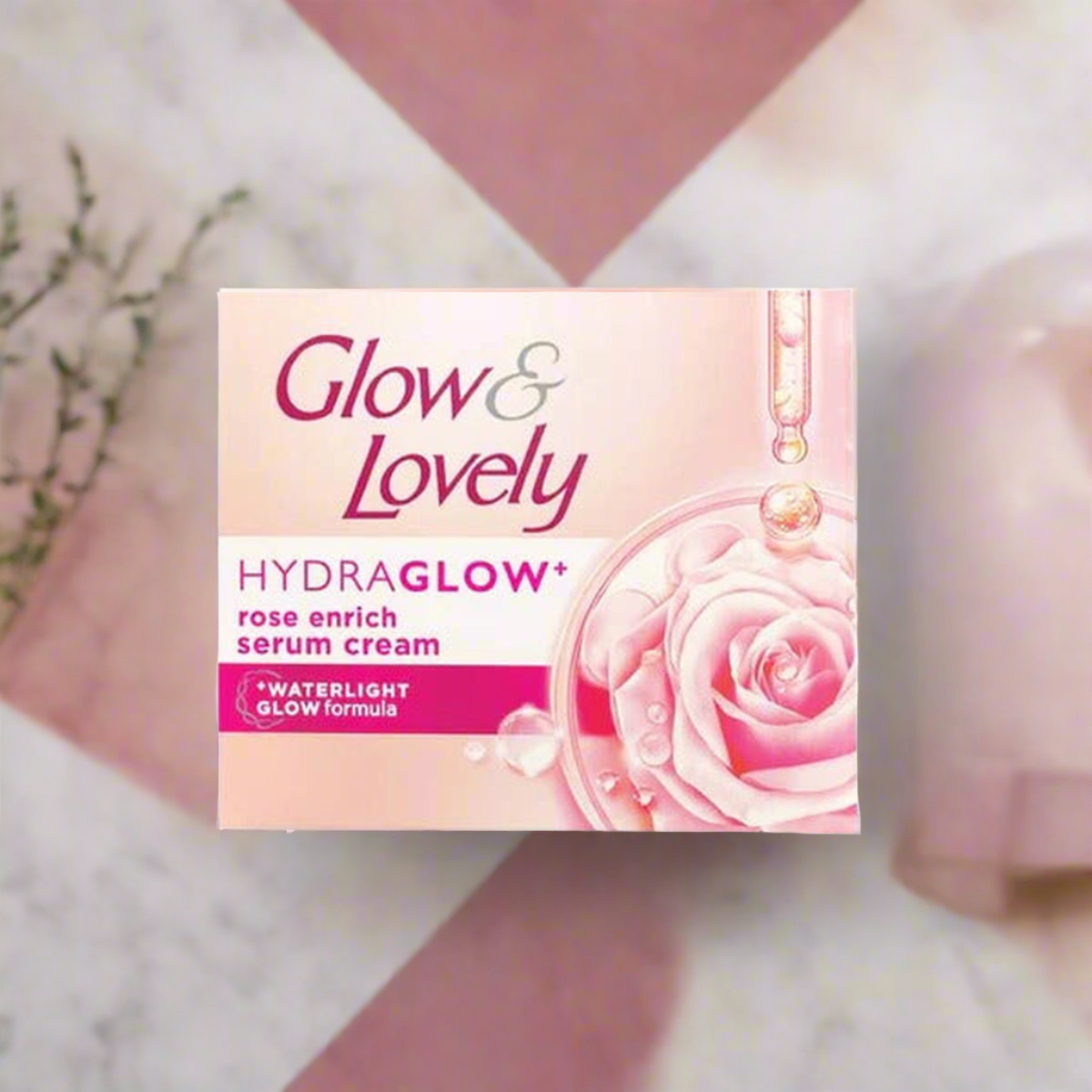 Fair & Lovely Glow & Lovely Hydra Glow+ Rose Enrich Serum Cream, 60g