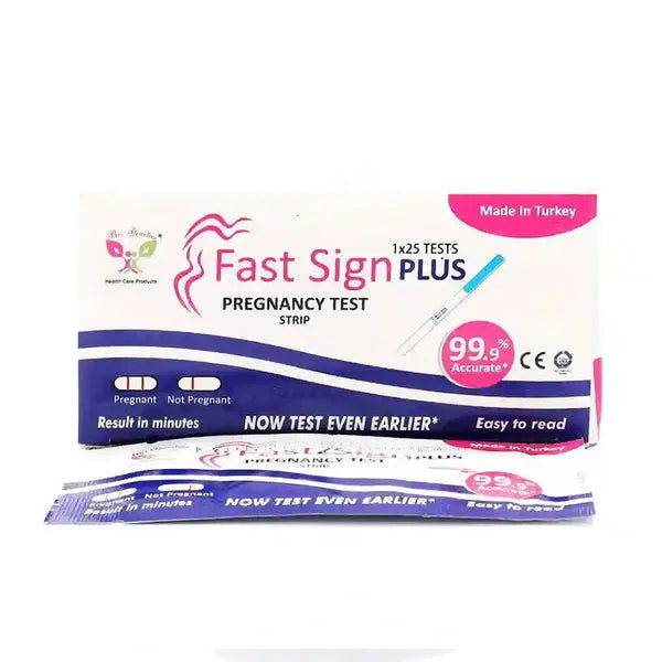 Fast Sign Plus Pregnancy Test Strip Box, 25 Ct