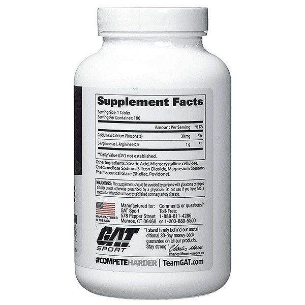 GAT - L - Arginine 180 Caps
