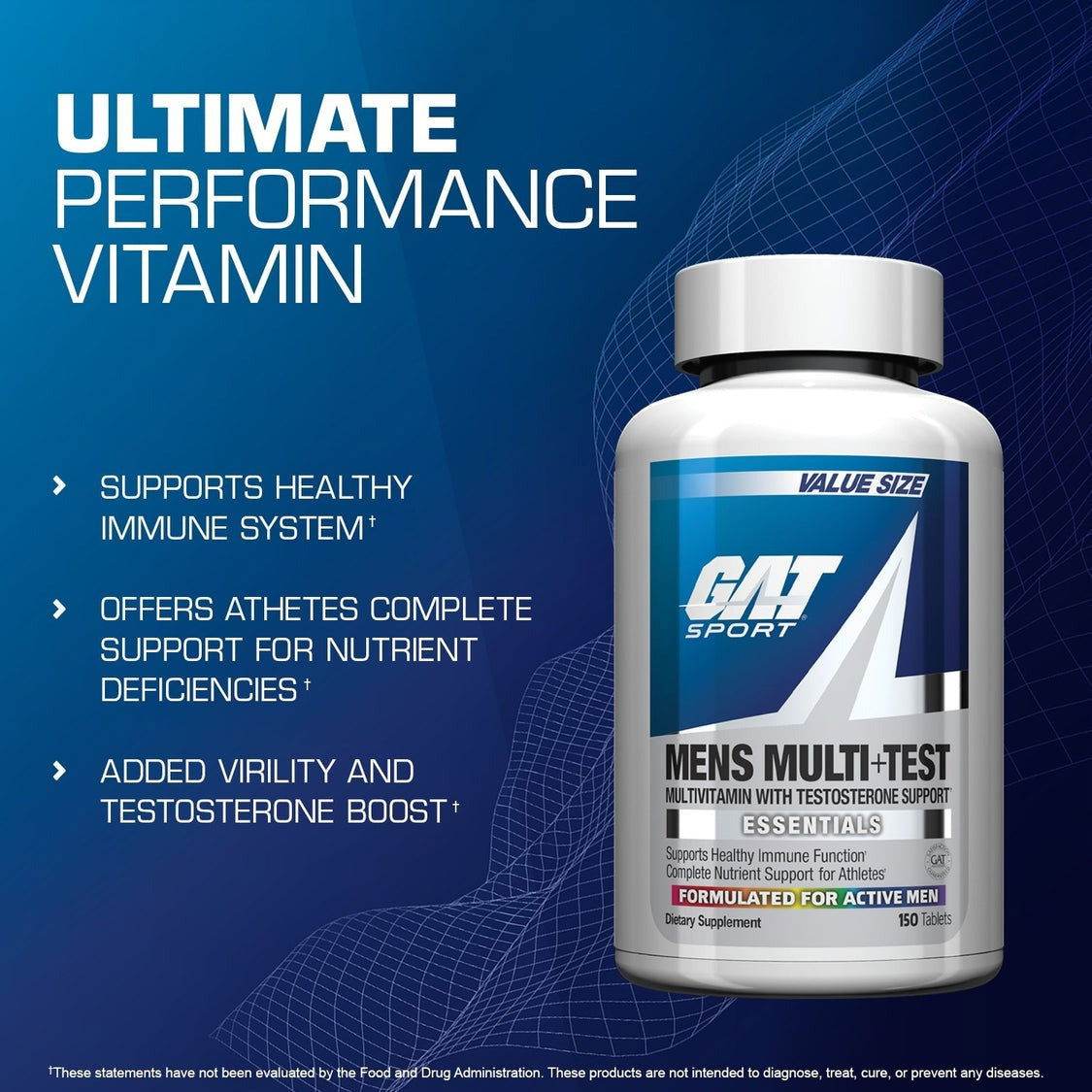 GAT Sport Mens Multi + Test 150 Tablets