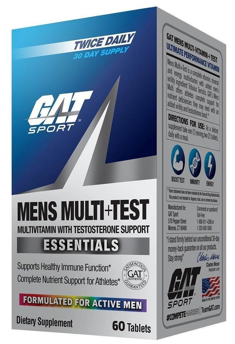 GAT Sport Mens Multi + Test 60 Tablets