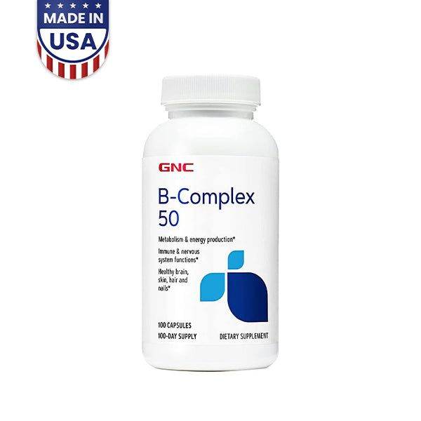 GNC B-Complex 50mg, 100 Capsules