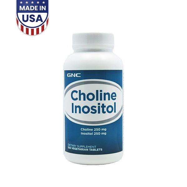 GNC Choline Inositol 250mg 100 Tablets
