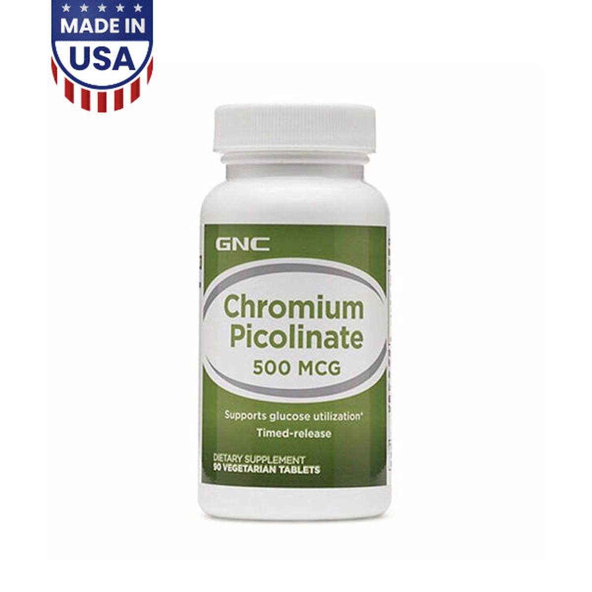 GNC Chromium Picolinate 500mcg 90 Tablets