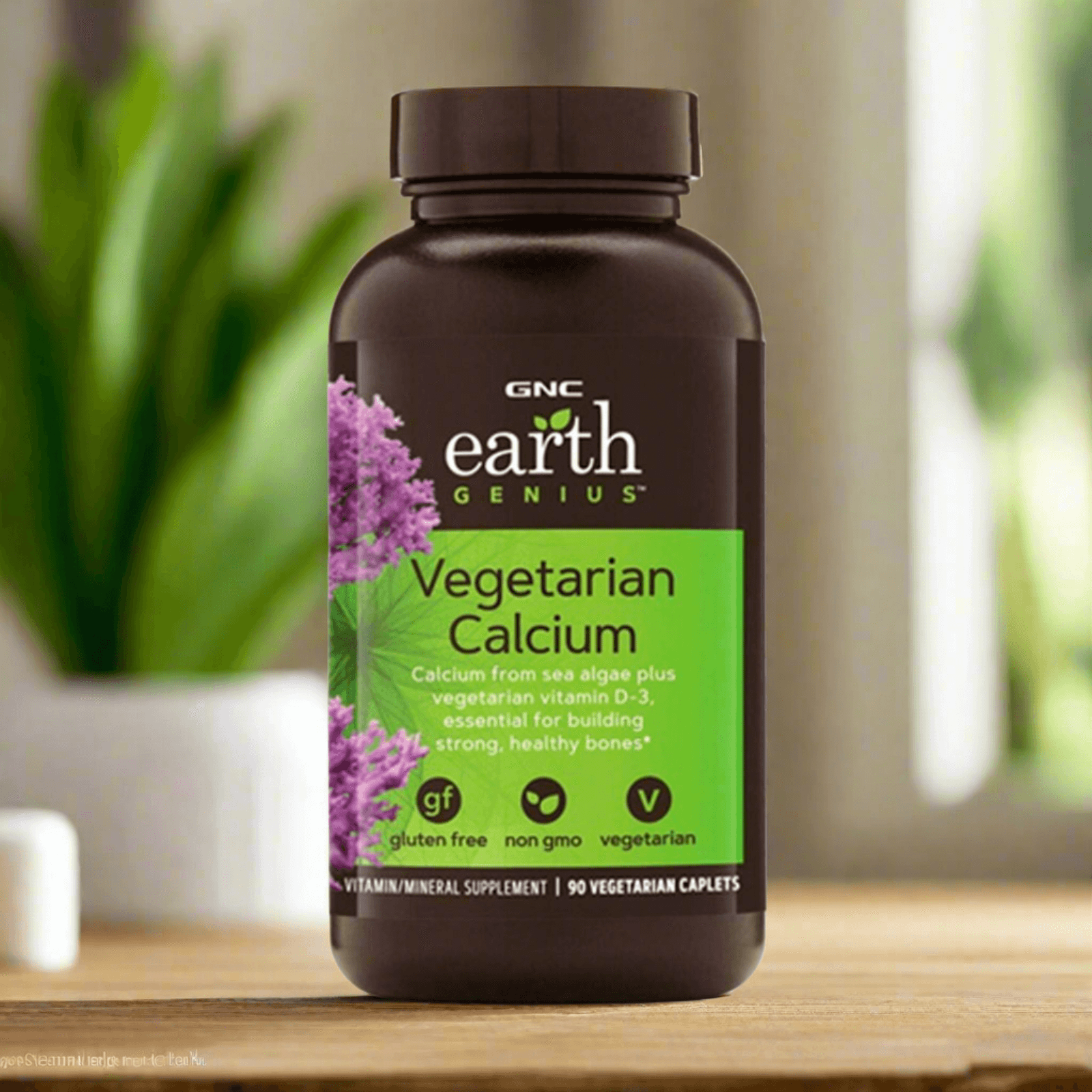 GNC Earth Genius Vegetarian Calcium 90 Caplets
