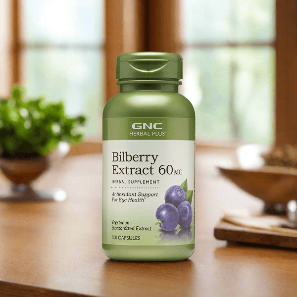 GNC Herbal Bilberry Extract 60mg, 100 Capsules