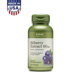 GNC Herbal Bilberry Extract 60mg, 100 Capsules