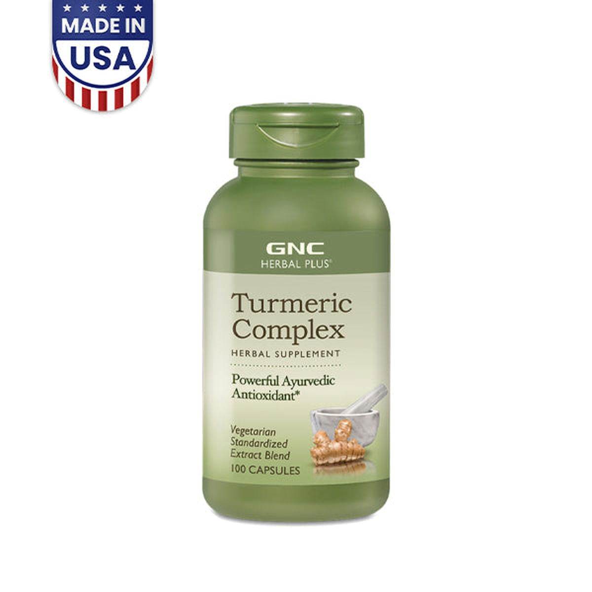 GNC Herbal Plus Turmeric Complex 100 Capsules