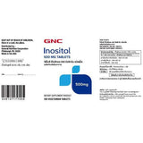 GNC Inositol 500mg 100 Tablets