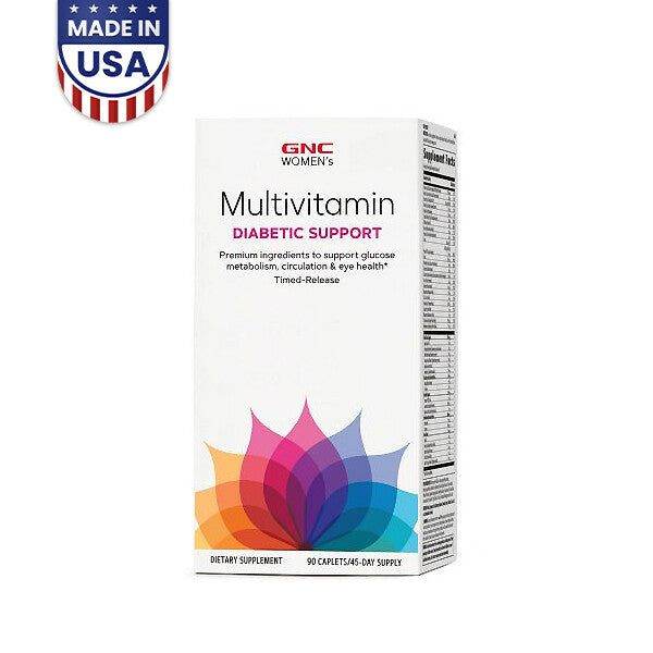 GNC WOMEN’S Multivitamin Diabetic Support 90 Capletes