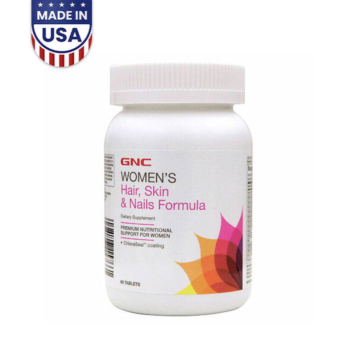 GNC Women's Hair Skin & Nails Formula - 90 Tablets