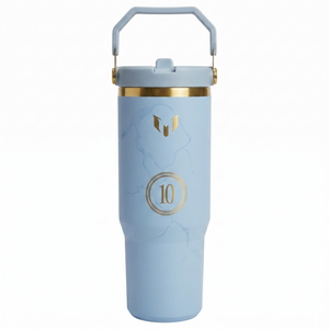 The Messi x Stanley IceFlow™ Flip Straw Tumbler | 30 OZ – Striker Blue