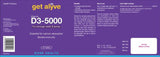 Get Alyve Vitamin D3 5000, 30 Ct