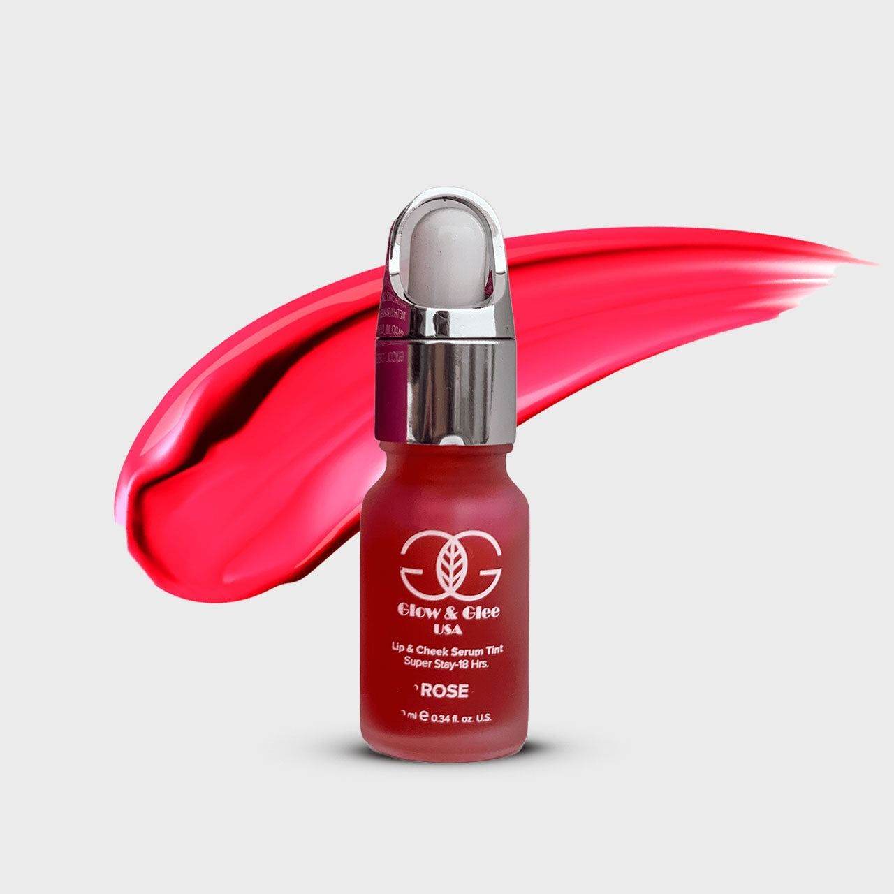 Glow & Glee Lip & Cheek Serum Tint Rose 10Ml