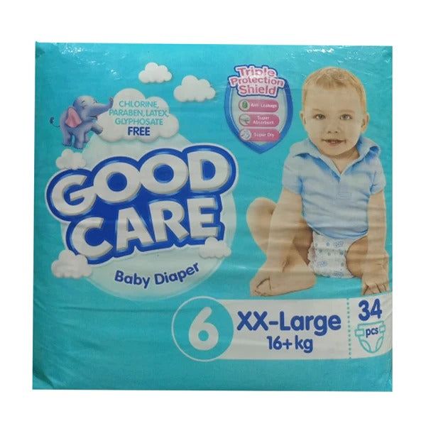 Good Care Baby Diaper Size 6 (XX-Large), 34 Ct