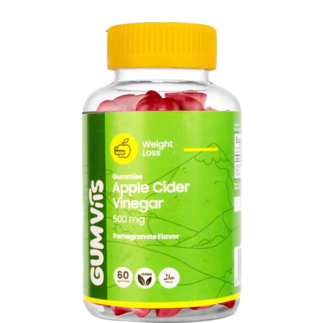 Gumvits Apple Cider Vinegar 500mg Gummies, 60 Ct