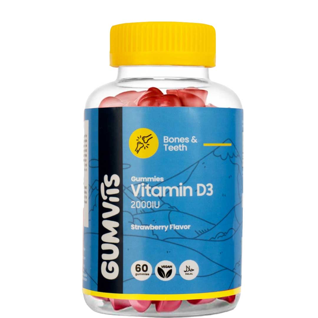 Gumvits Vitamin D3 2000IU Gummies, 60 Ct
