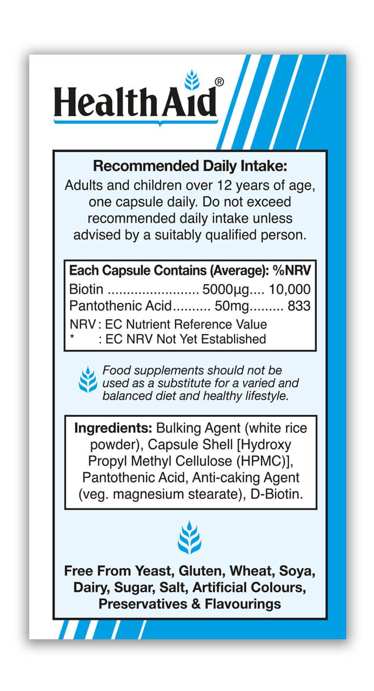 HealthAid Biotin 5000 mcg