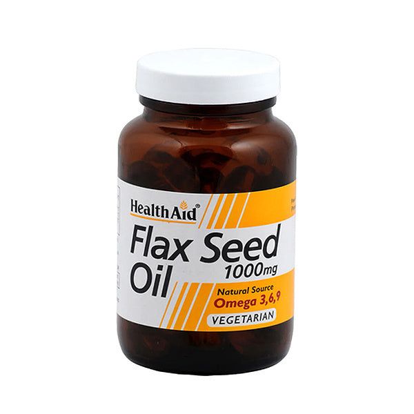 HealthAid Flaxseed Oil 1000mg, 60 Ct