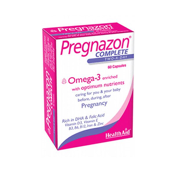 HealthAid Pregnazon with Omega 3, 60 Ct