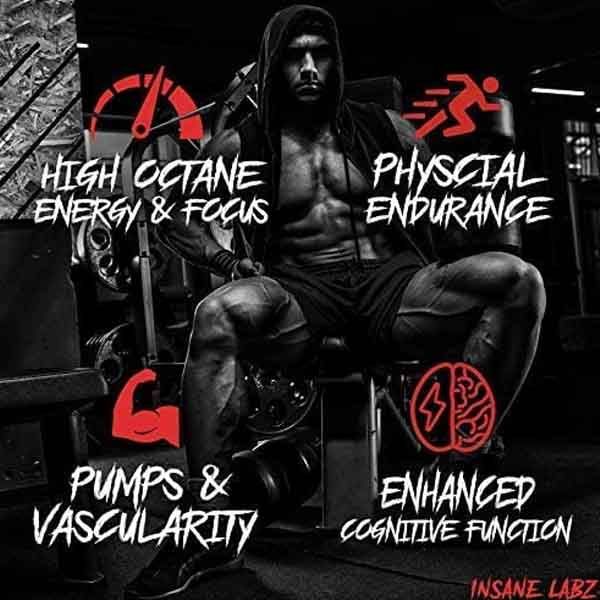 Insane Labz Psychotic Pre-Workout, 60 Servings