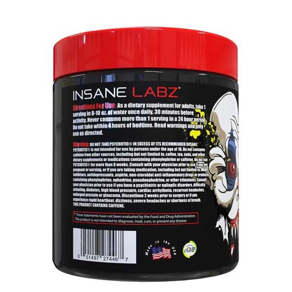 Insane Labz Psychotic Pre-Workout, 60 Servings