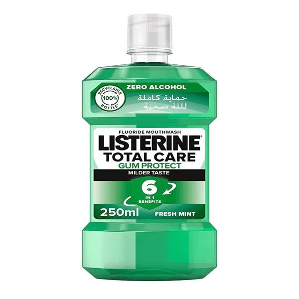 Listerine Total Care Gum Protect 6 in 1 Mouthwash Fresh Mint, 250ml
