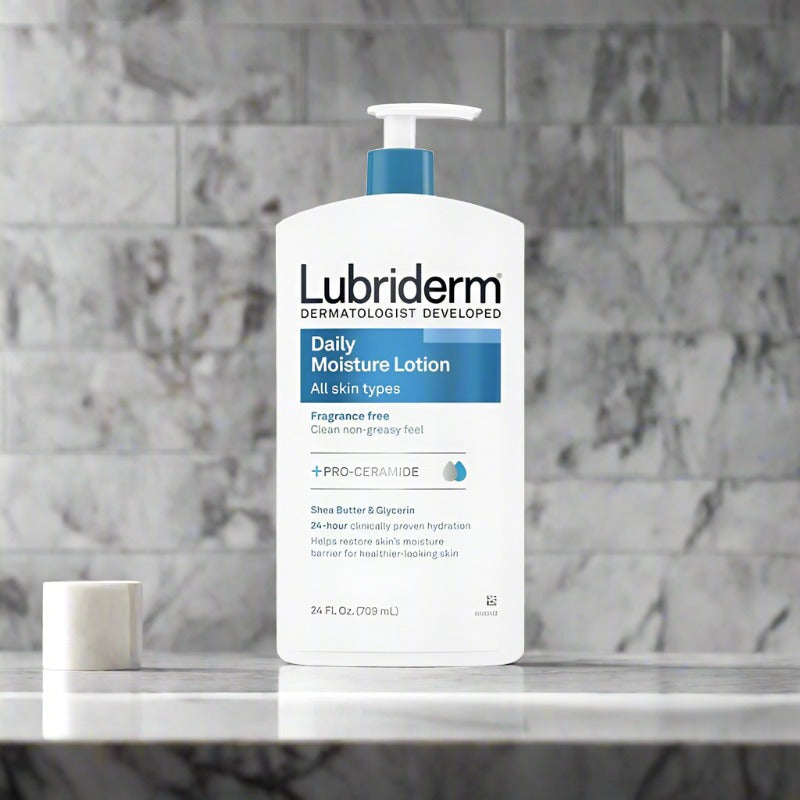 Lubriderm Daily Moisture Lotion Normal To Dry Skin Fragrance Free 709Ml