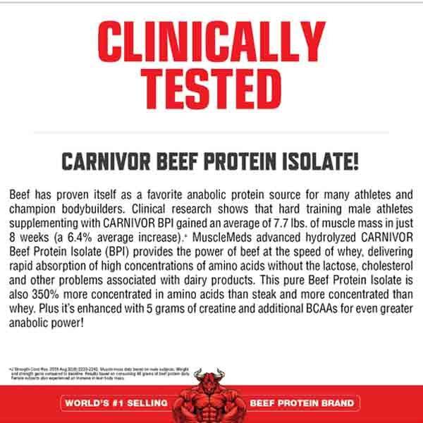 MUSCLE MEDS - Carnivor - Beef Protein - 4lbs