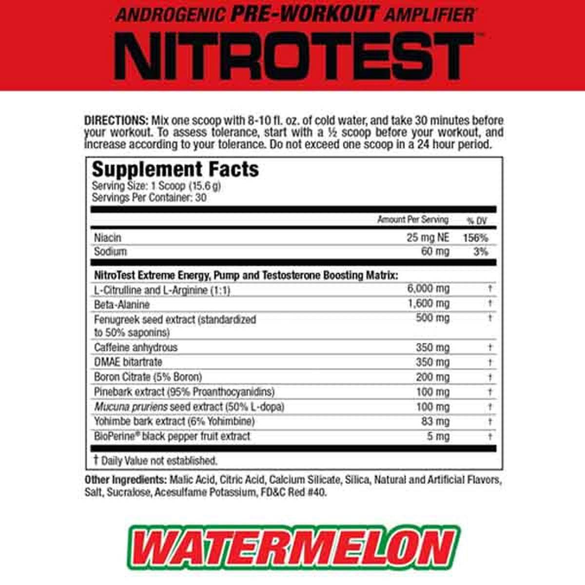 MUSCLE MEDS - Nitro Test 30 Ser