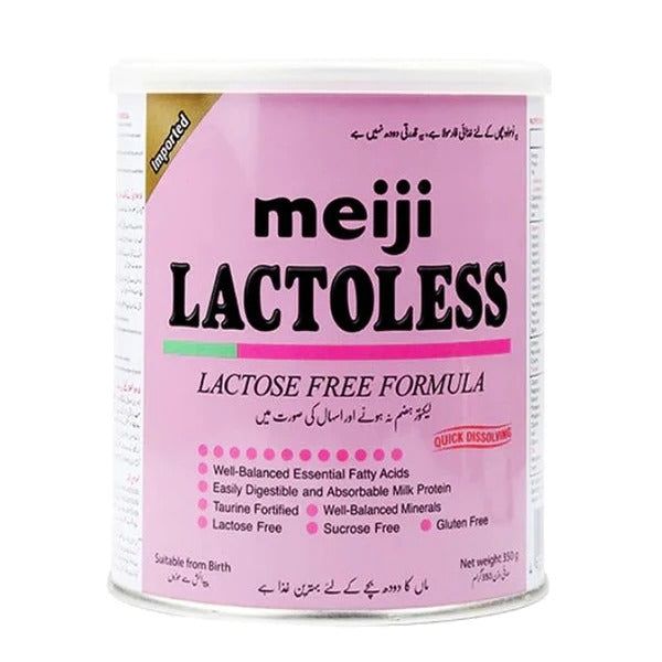 Meiji Lactoless Lactose Free Formula, 350g