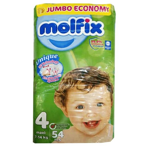 Molfix Diapers Size 4 (Maxi), 54 Ct