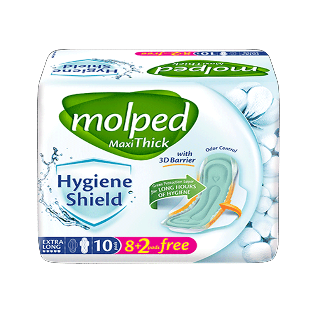 Molped Maxi Thick (Extra Long), 8 Pads