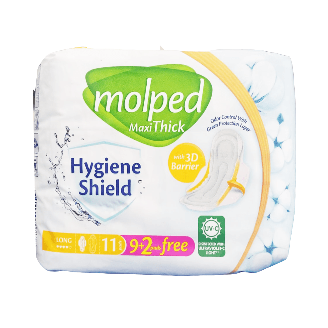 Molped Maxi Thick (Long) With 3D Barrier, 11 Pads