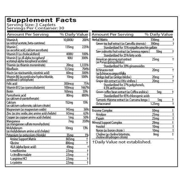 MuscleTech Platinum MultiVitamin - 90 Tabs