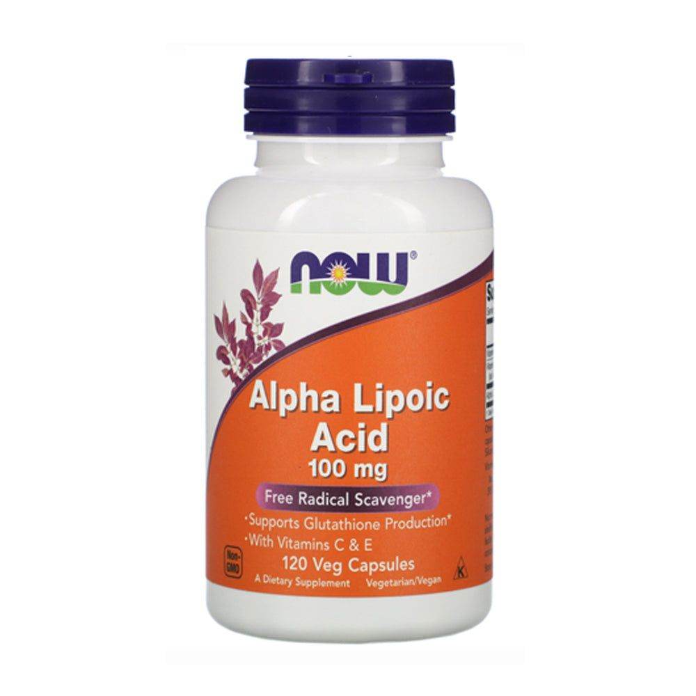 NOW Alpha Lipoic Acid 100 mg, 120 Ct