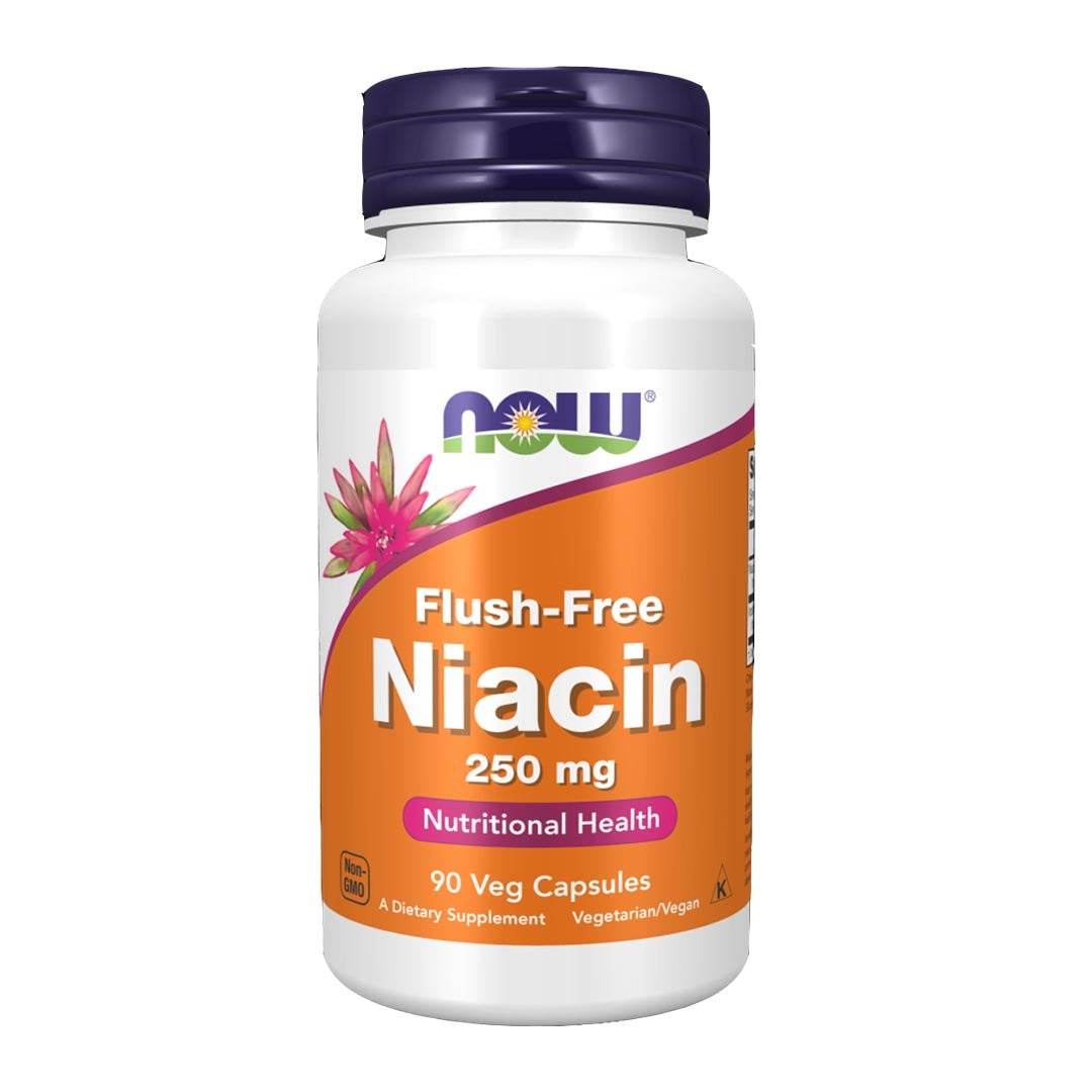 NOW Flush-Free Niacin 250mg, 90 Ct