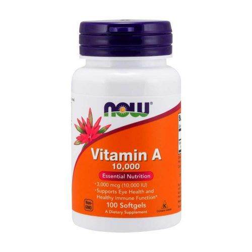 NOW Vitamin A 10000IU 100 Softgels