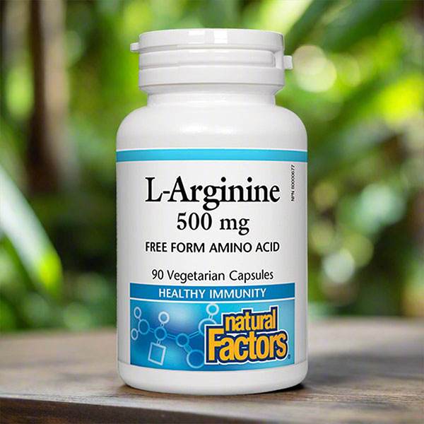 Natural Factors L-Arginine 500 mg, 90 Ct