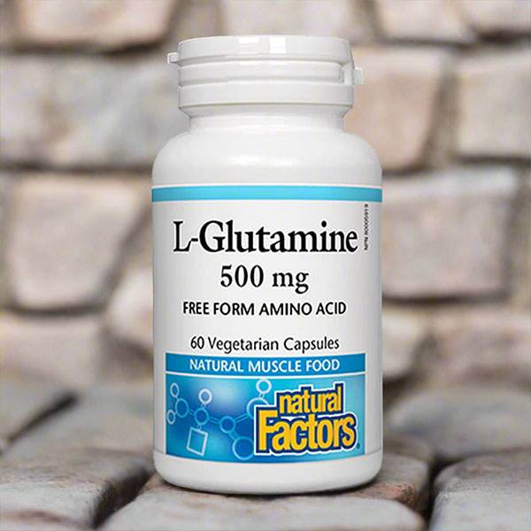 Natural Factors L-Glutamine 500mg, 60 Ct