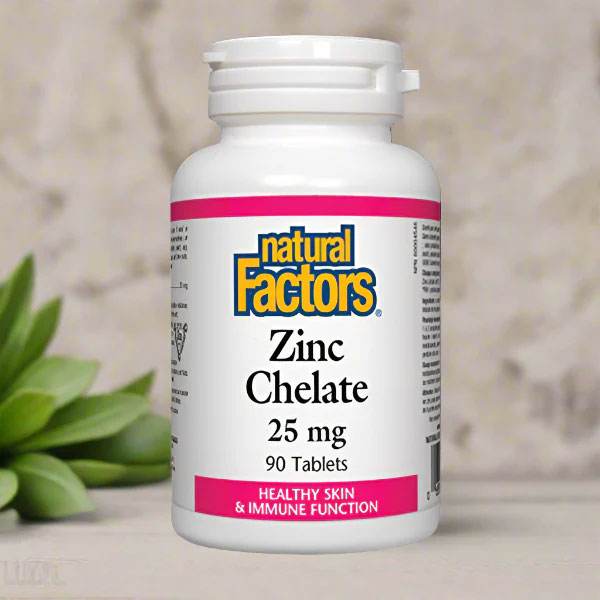Natural Factors Zinc Chelate 25mg, 90 Ct