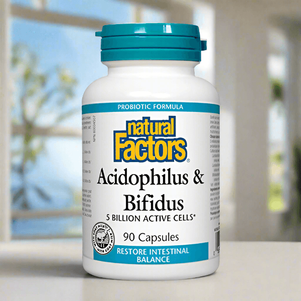 Natural Factors Acidophilus & Bifidus (Probiotic) 5 Billion Active Cells